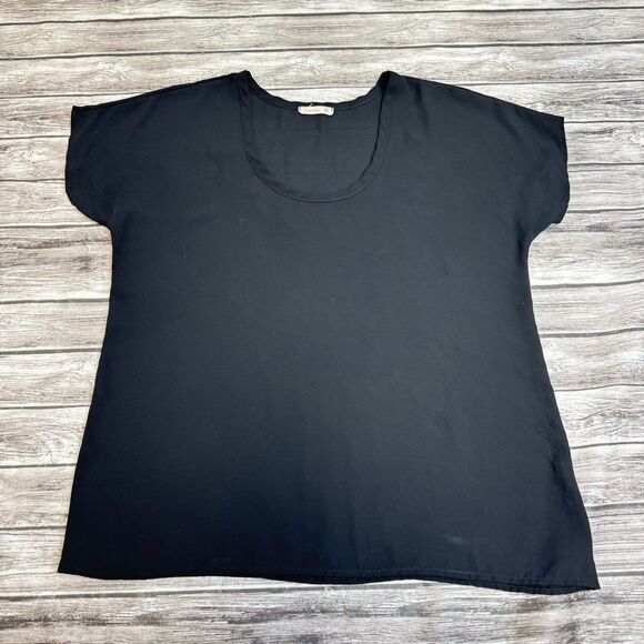 Soprano Womens Blouse Top Shirt Black S SM Small Crew Scoop Neckline Lightweight - Picture 11 of 12